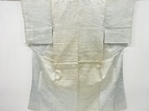 アンティーク　綸子花鳥模様織り出し中着